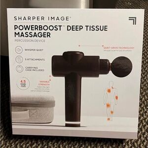 Sharper Image Black and Gray Deep Tissue Massager
